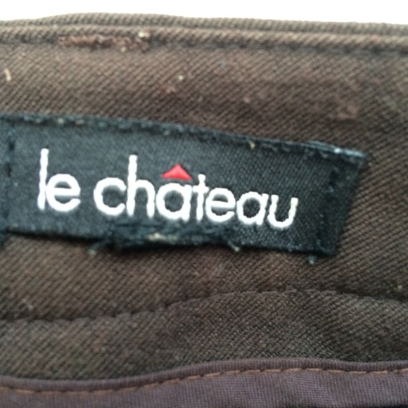 Le Chateau brown dress pants - Picture 2 of 3